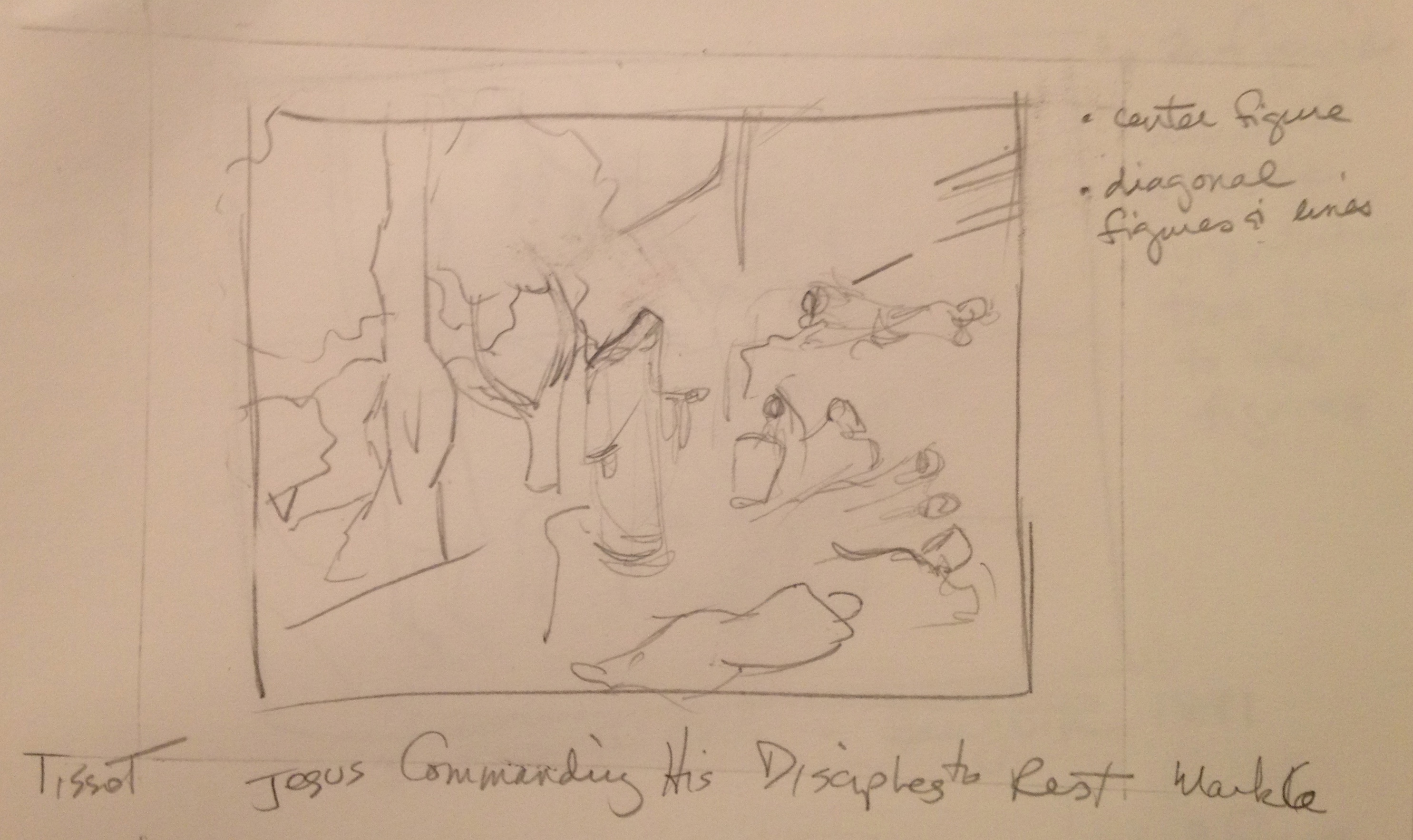 Sketch of Tissot print