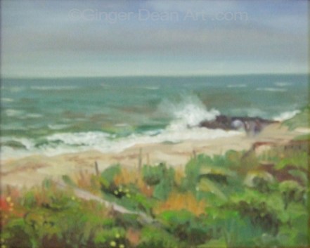 "Waxing Tide" by Ginger Dean oil on linen 8 x 10 in